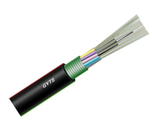 Use for Duct or Aerial Application Armored Fiber Optic Optical GYTS Cable
