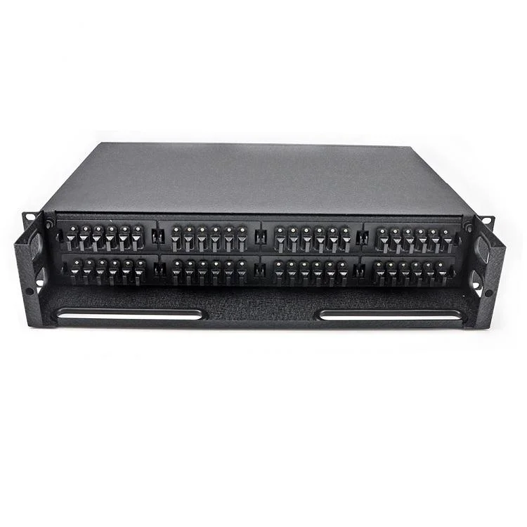 19 Inch Rack and Cassettes Type Fixed 2u Fiber Optic 96 Cores MPO MTP Patch Panel