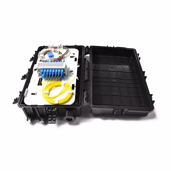 Interno/esterno 1 2 4 6 8 16 24 Nuclei/Porte ABS Fdb Nap SMC FTTH Ftta Splitter per montaggio a parete Mini scatola di plastica Scatola terminale di distribuzione cavo in fibra ottica