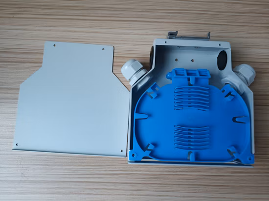 Scatola per guida DIN per fibra ottica di distribuzione industriale Simplex da 12 Sc