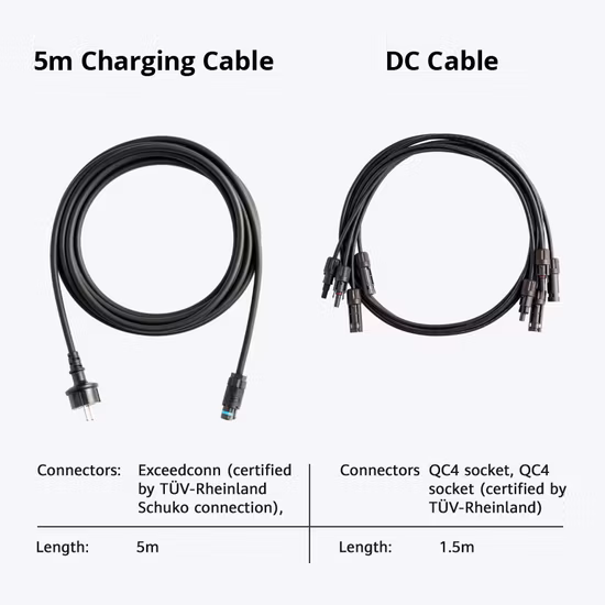 Cavo di prolunga 4mm2 rosso nero da 1 m Micro inverter Nep da 600 W Sistema di pannelli solari Hoymiles Hm-600 da 400 W Cavo solare CC Centrale elettrica per balcone