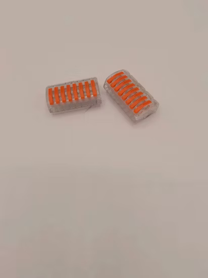 Sn222-412 Connettore per cavo di illuminazione rapida con molla in acciaio con alloggiamento in Nylon66 a 2 pin