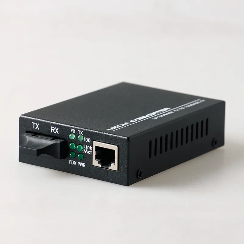 Convertitore multimediale in fibra ottica Giga Sc 10/100/1000 Mbit/s doppia fibra modalità singola (MG1002SC)