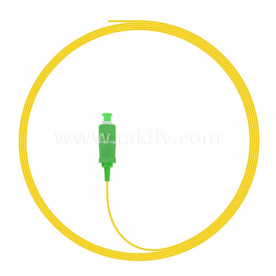 Sc OS2 9/125μ M 900μ M gelbes PVC 1 m Glasfaser-Pigtail