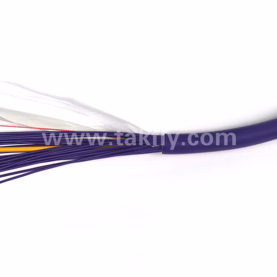 Pigtail in fibra ottica Om4 a 24 core LSZH con connettore LC/UPC