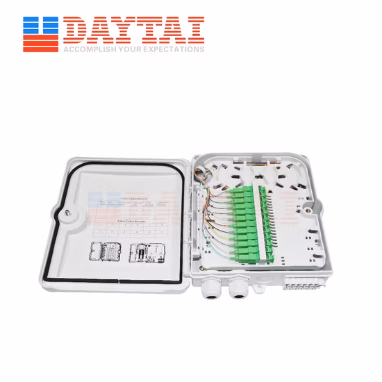 Connessione di giunzione in fibra ottica a 8 core, scatola di distribuzione in fibra ottica, scatola di terminazione in fibra, scatola FTTH